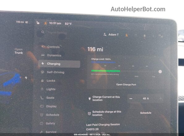 5YJYGDEE8MF265301 2021 TESLA MODEL Y Синий 
