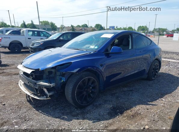 5YJYGDEE8MF265301 2021 TESLA MODEL Y Синий Передняя левая четверть