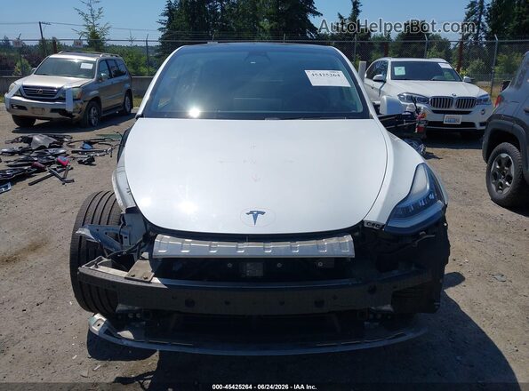5YJYGDEE9LF052842 2020 TESLA MODEL Y White უკანა სალონის ხედი