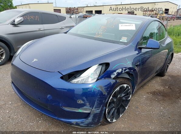 5YJYGDEE9MF070467 2021 TESLA MODEL Y Синий Вид спереди