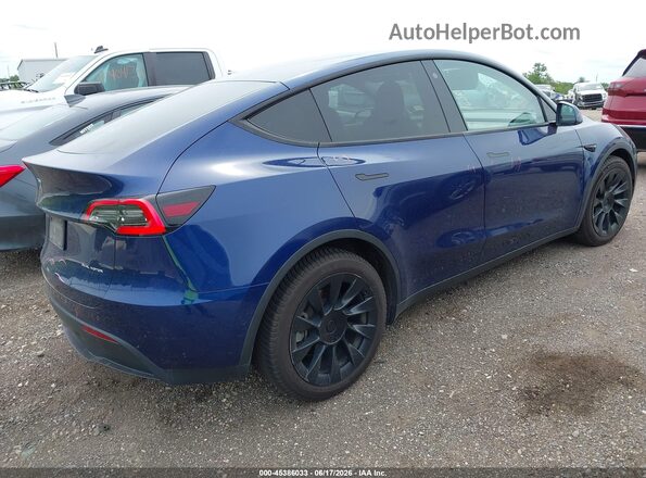 5YJYGDEE9MF070467 2021 TESLA MODEL Y Синий Задняя правая четверть