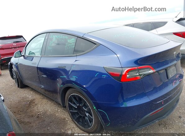 5YJYGDEE9MF070467 2021 TESLA MODEL Y Синий Панорамный вид салона 360°