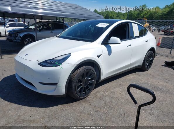 5YJYGDEE9MF139108 2021 TESLA MODEL Y Белый Передняя левая четверть
