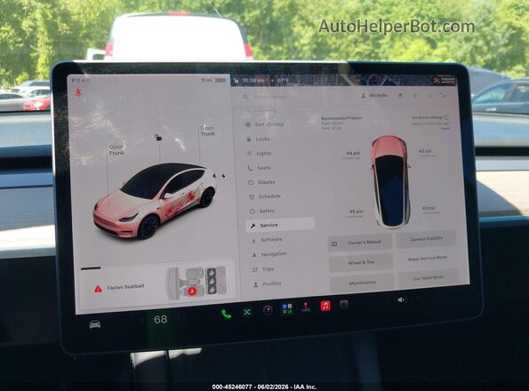 5YJYGDEE9MF139108 2021 TESLA MODEL Y Белый Вид задних сидений