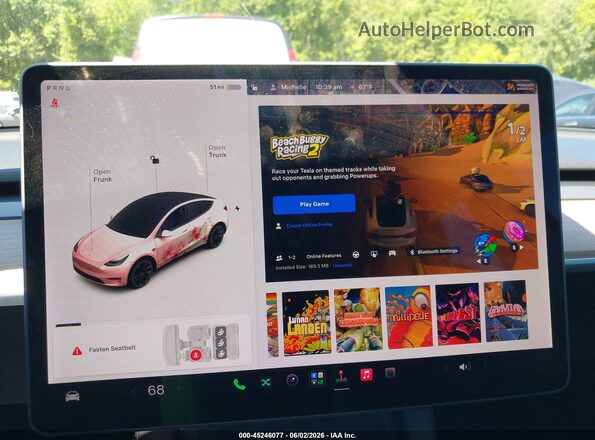 5YJYGDEE9MF139108 2021 TESLA MODEL Y Белый 