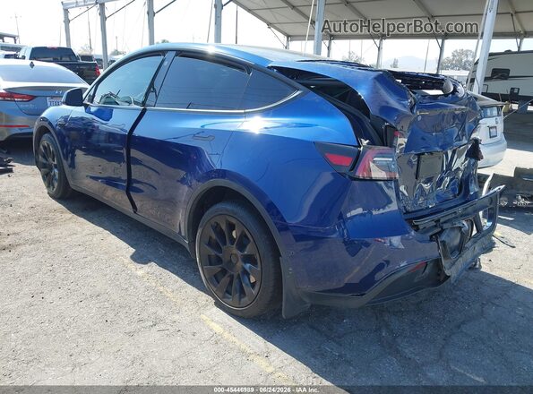 5YJYGDEE9MF287646 2021 TESLA MODEL Y Blue Հետևի ձախ