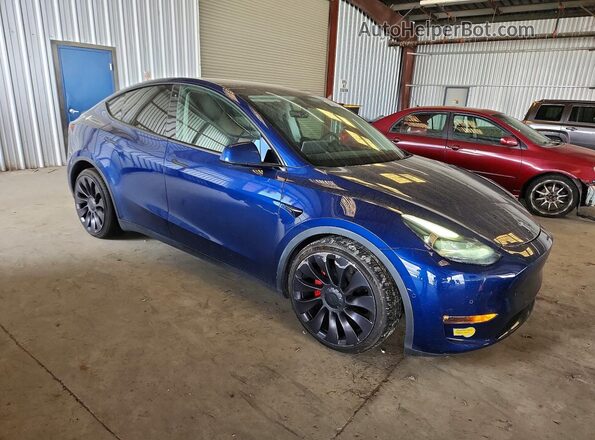 5YJYGDEF1MF277914 2021 TESLA MODEL Blue 