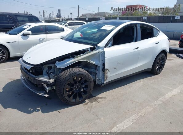 5YJYGDEF2LF002373 2020 TESLA MODEL Y Белый Передняя левая четверть