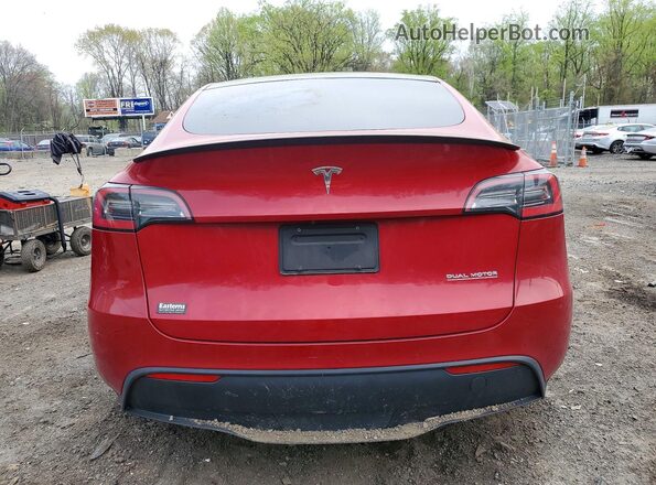 5YJYGDEF2MF072389 2021 TESLA MODEL Red Vista trasera