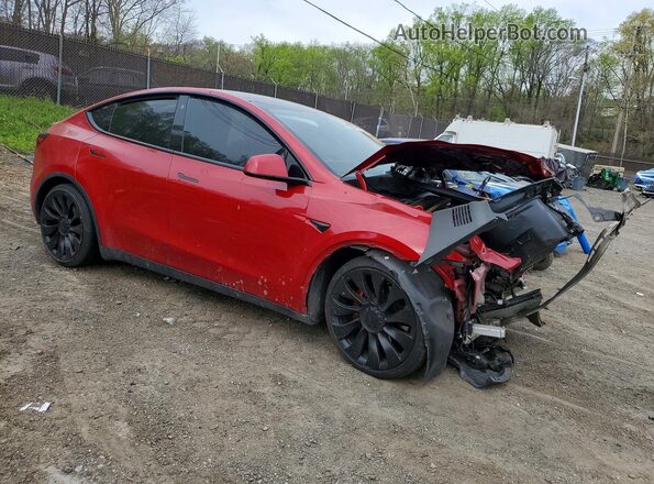 5YJYGDEF2MF072389 2021 TESLA MODEL Red Delantero derecho