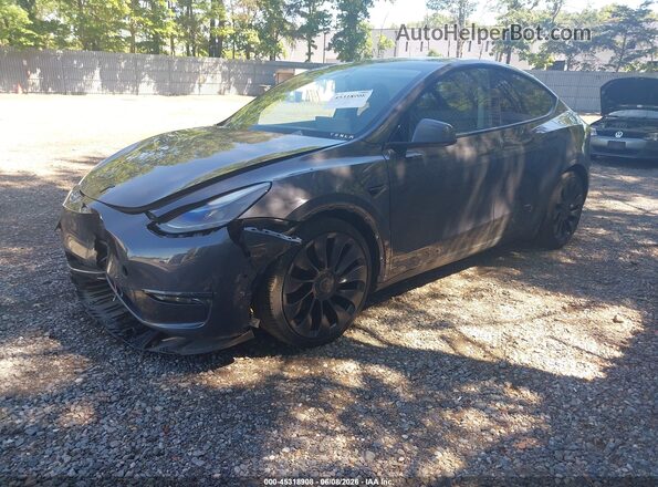 5YJYGDEF5MF121536 2021 TESLA MODEL Y Gray Przód lewy