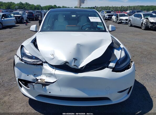 5YJYGDEF5MF178576 2021 TESLA MODEL Y White უკანა ხედი