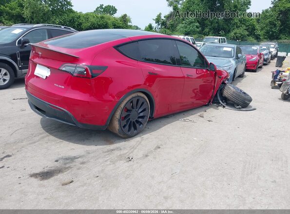 5YJYGDEF6MF259327 2021 TESLA MODEL Y Red Задня права чверть