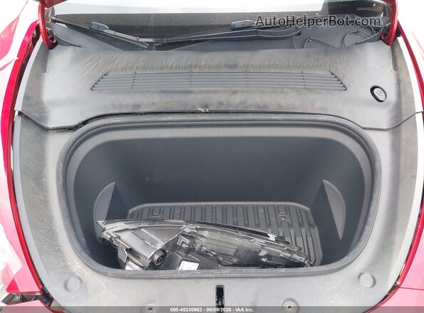 5YJYGDEF6MF259327 2021 TESLA MODEL Y Red Вид ззаду