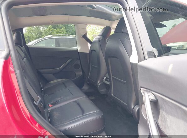 5YJYGDEF6MF259327 2021 TESLA MODEL Y Red Вид наклейки з VIN-кодом