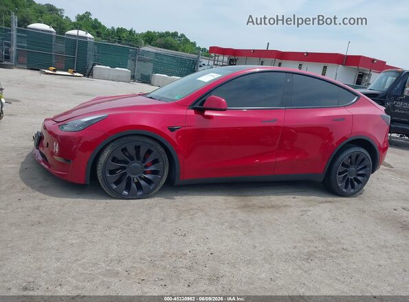 5YJYGDEF6MF259327 2021 TESLA MODEL Y Red Панорамний вид салону 360°