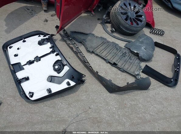 5YJYGDEF6MF259327 2021 TESLA MODEL Y Red Вид панелі приладів