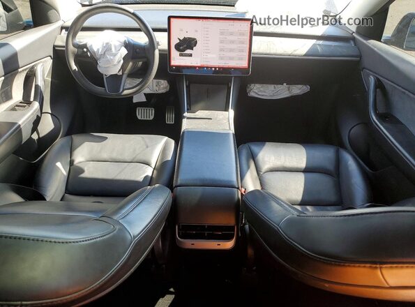 5YJYGDEF7LF014096 2020 TESLA MODEL Black Առջևի վահանակի տեսք