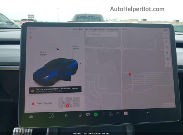 5YJYGDEF7MF269218 2021 TESLA MODEL Y Синий 