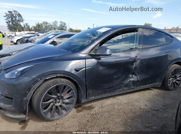 5YJYGDEF7MF277514 2021 TESLA MODEL Y Серый Вид спереди