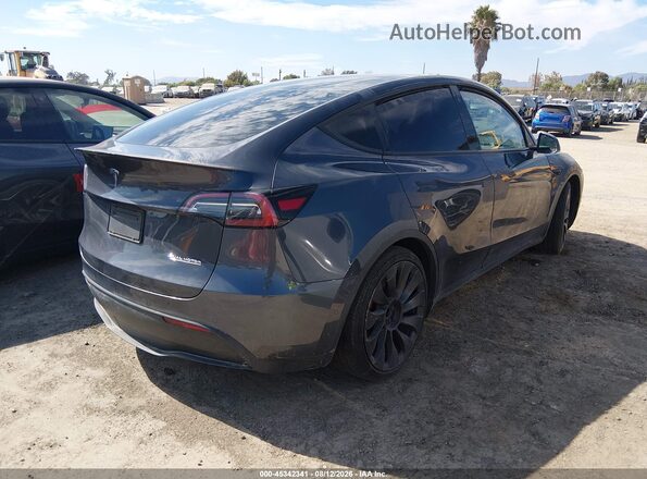 5YJYGDEF7MF277514 2021 TESLA MODEL Y Серый Задняя правая четверть