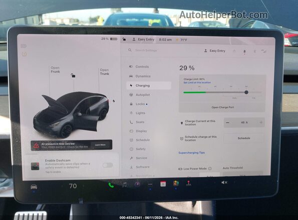 5YJYGDEF7MF277514 2021 TESLA MODEL Y Серый 