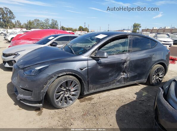 5YJYGDEF7MF277514 2021 TESLA MODEL Y Серый Вид задней части салона