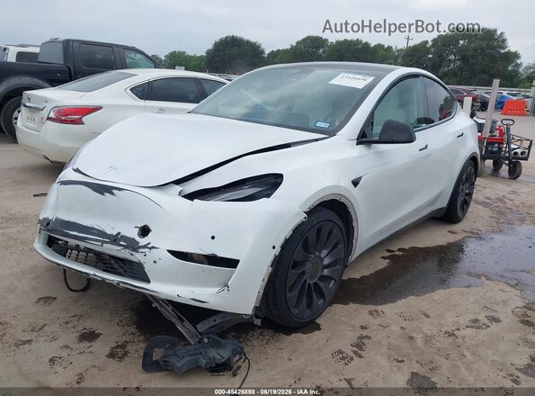 5YJYGDEF7MF298251 2021 TESLA MODEL Y White Front left