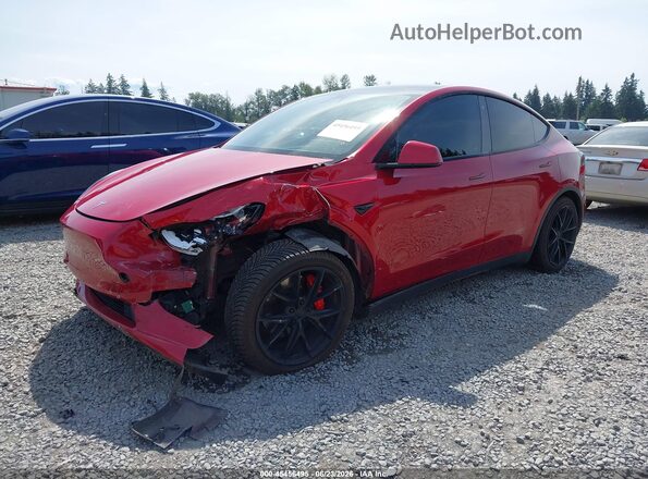 5YJYGDEF8LF033532 2020 TESLA MODEL Y Red Vista tres cuartos delantera izquierda