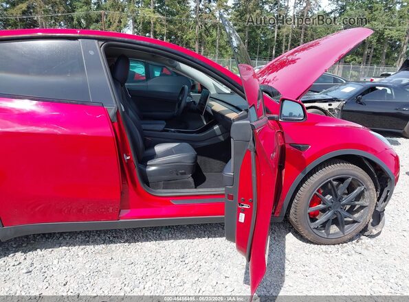 5YJYGDEF8LF033532 2020 TESLA MODEL Y Red Vista interior delantera