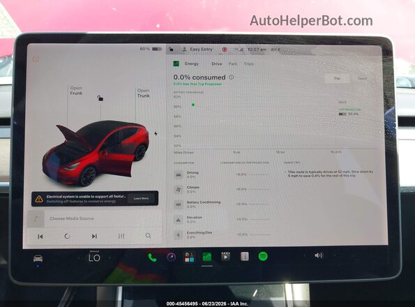5YJYGDEF8LF033532 2020 TESLA MODEL Y Red 