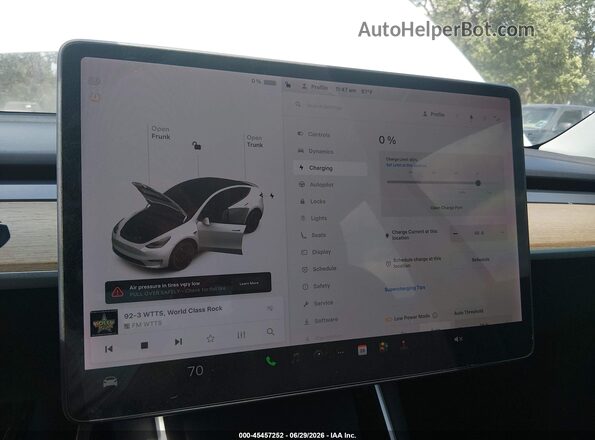 5YJYGDEF8LF037516 2020 TESLA MODEL Y Белый Вид задних сидений