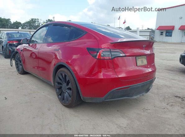 5YJYGDEF9LF039680 2020 TESLA MODEL Y Red უკანა მარცხენა