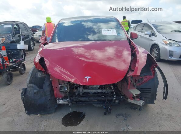 5YJYGDEF9LF039680 2020 TESLA MODEL Y Red ხელსაწყოთა პანელის ხედი