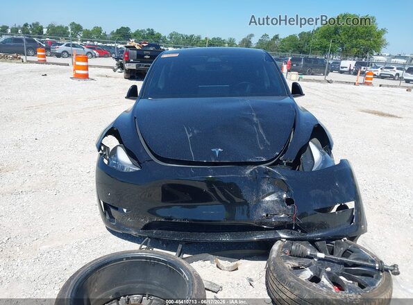 5YJYGDEF9MF081932 2021 TESLA MODEL Y Black Вид ззаду