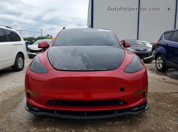 5YJYGDEF9MF139568 2021 TESLA MODEL Бордовый Вид спереди