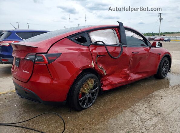 5YJYGDEF9MF139568 2021 TESLA MODEL Бордовый Задняя правая четверть