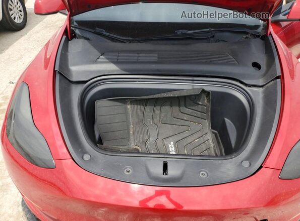 5YJYGDEF9MF139568 2021 TESLA MODEL Бордовый Вид задней части салона