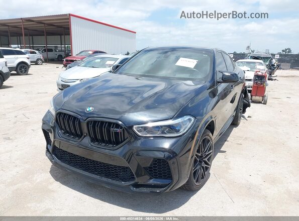 5YMCY0C01L9D13554 2020 BMW X6 M Черный Передняя левая четверть
