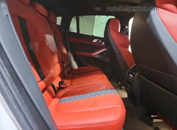 5YMCY0C02P9R55493 2023 BMW X6 White Widok wnętrza z tyłu