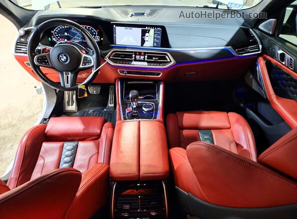 5YMCY0C02P9R55493 2023 BMW X6 White Widok deski rozdzielczej