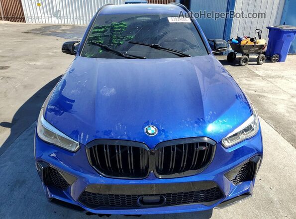 5YMJU0C03L9B05663 2020 BMW X5 Синий Вид спереди