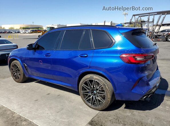 5YMJU0C03L9B05663 2020 BMW X5 Синий Задняя левая четверть