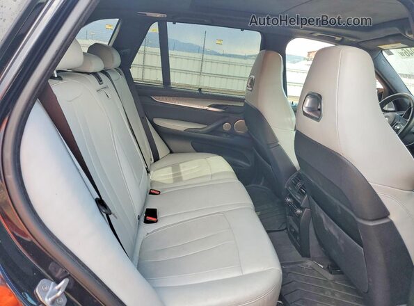5YMKT6C58J0X21136 2018 BMW X5 Black Вид задніх сидінь