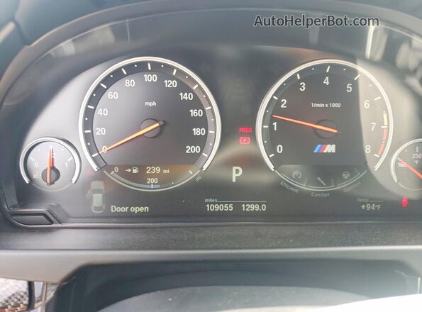 5YMKW8C50KLR38425 2019 BMW X6 Black Vista del cuadro de instrumentos