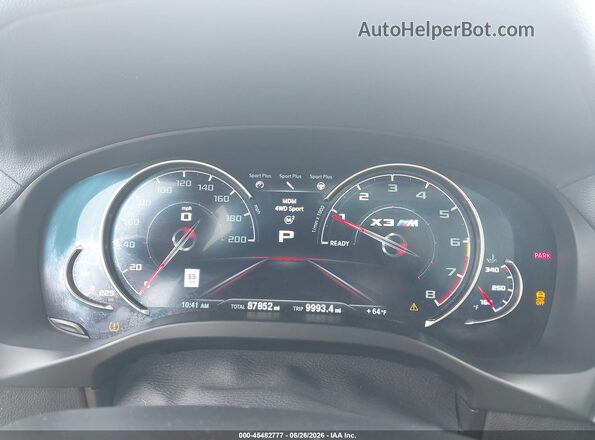 5YMTS0C05L9B31373 2020 BMW X3 White Հետևի նստատեղերի տեսք