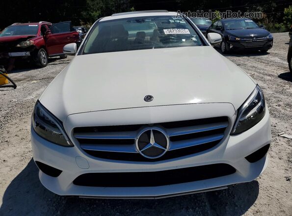 55SWF8DB1KU313810 2019 MERCEDES-BENZ C-CLASS White 