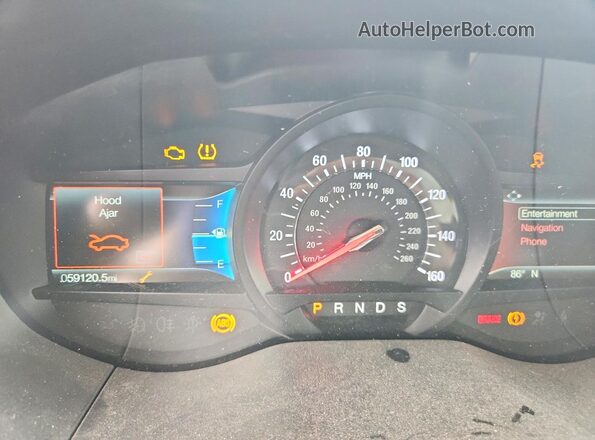 2FMPK4AP1KBC22068 2019 FORD EDGE Blue უკანა სავარძლების ხედი