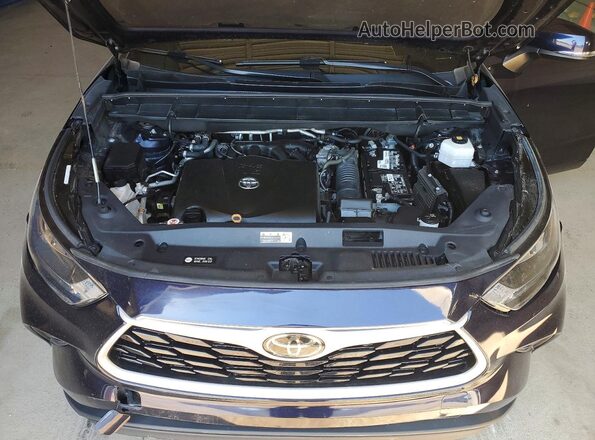 5TDGZRAH9LS005261 2020 TOYOTA HIGHLANDER Black VIN კოდის სტიკერის ხედი