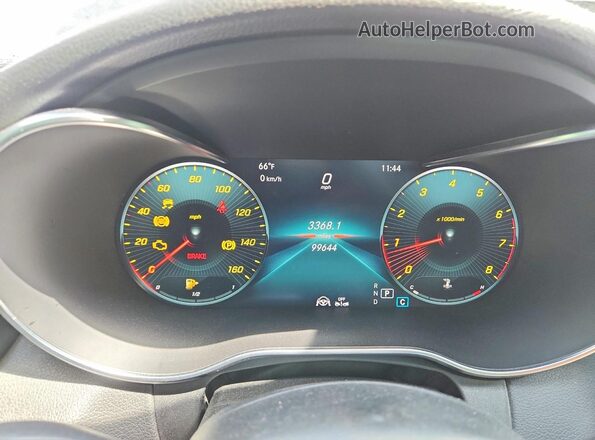 WDDWJ8EB9KF838338 2019 MERCEDES-BENZ C Серый Вид задних сидений